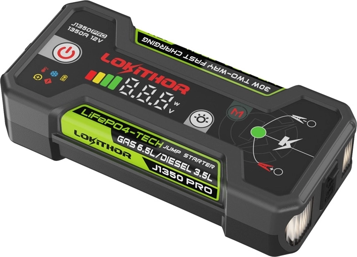 Powerful 1350 A starting performance
