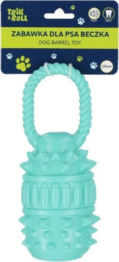 Dog Toy Barrel with Handle – Blue