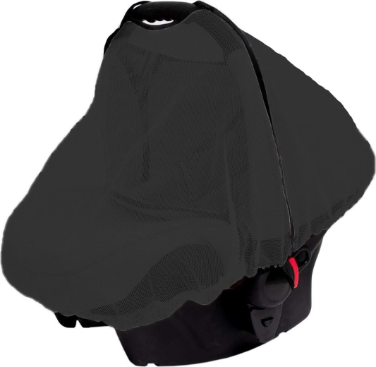 Tinklelis nuo uodų ant automobilinės kėdutės NEW BABY Basic, juodas