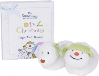 Kalėdinis dovanų rinkinys su barškančiais batukais Snowman & Snowdog