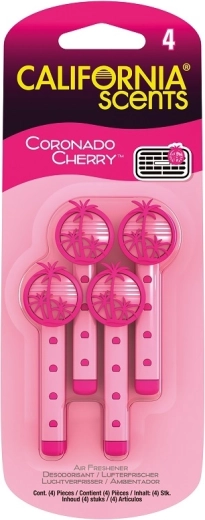 Kvapnios lazdelės ventiliacijai California Scents Coronado Cherry, 4 vnt.