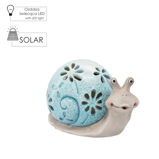 Blue Garden Snail with LED Lighting