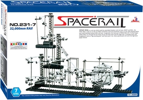SpaceRail 3D marble run level 7 (32 m)