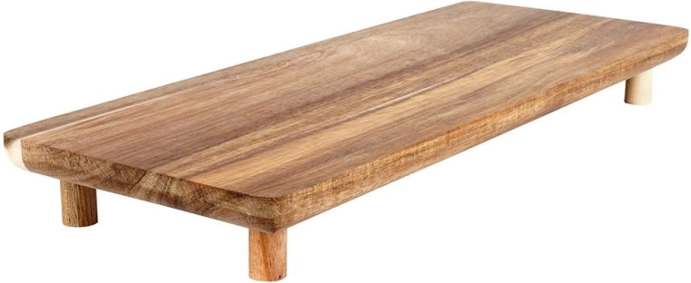 Wooden serving board on legs 36 × 14.5 cm