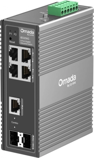 Industrial Switch OMADA IES206G, 6-port Gigabit Easy Managed Switch