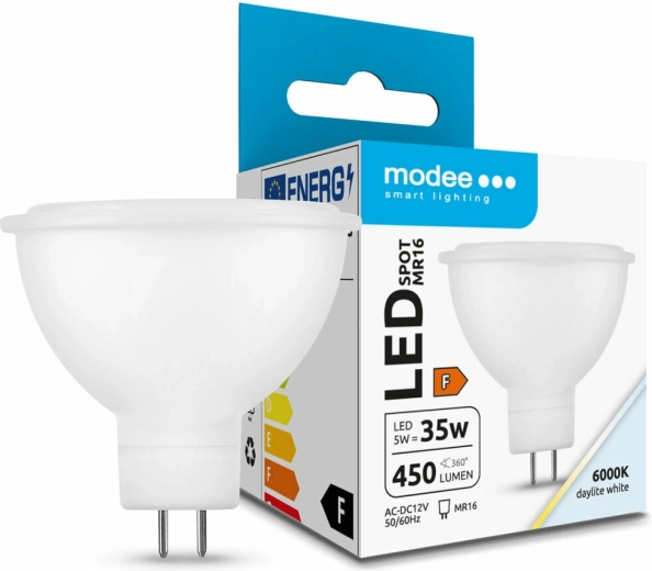 LED Bulb GU5.3 MR16 5 W Cool White 6000 K Modee Lighting