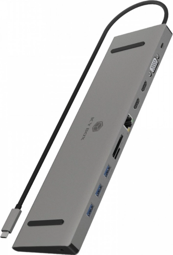 Icy Box 11-in-1 USB‑C docking station with 100W PD support