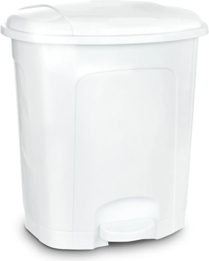 Pedal Trash Can 11.5 L, White