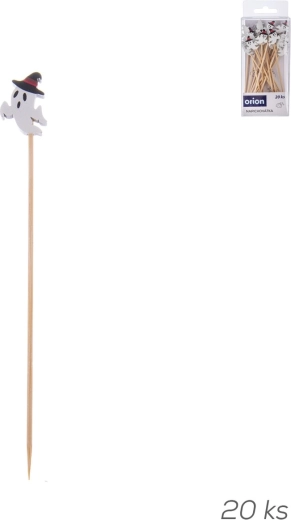 Bamboo Halloween Ghost Picks 20 pcs