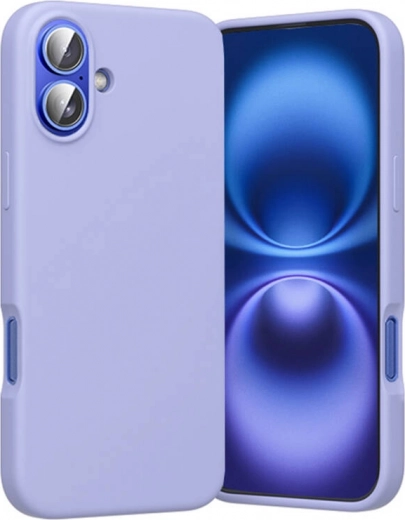 Silicone case with MagSafe for iPhone 16 – Vention, lilac