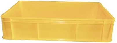 Deli crate 60 × 40 × 13.5 cm, plastic, 30 kg load capacity, mixed colors