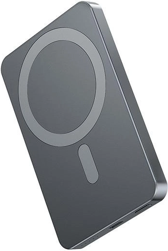 Belaidė „MagSafe“ išorinė baterija (powerbank) 5000 mAh, pilka