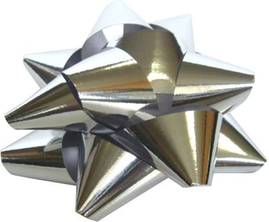 Dekoratyvinė metalinė žvaigždutė, vidutinė 6,5 cm – spalvų miksas