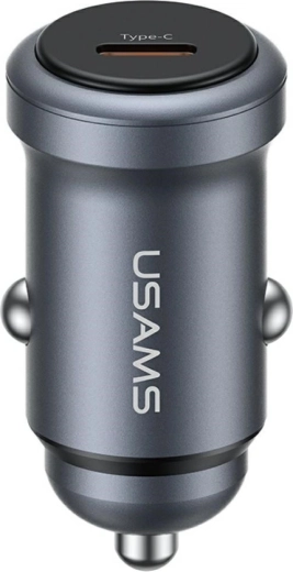 USAMS aluminum USB-C PD 30 W car charger