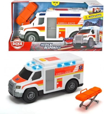 Greitosios pagalbos automobilis su efektais ir neštuvais, 30 cm