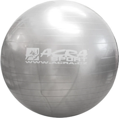 ACRA gimnastikos kamuolys 55 cm sidabrinis – 1 vnt.
