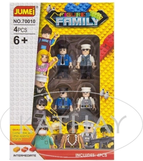 Jumei set of police figurines (4 pcs) - 1 piece