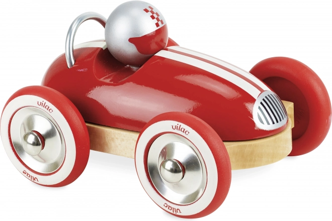 Medinis automobilis Roadster vintage raudonas