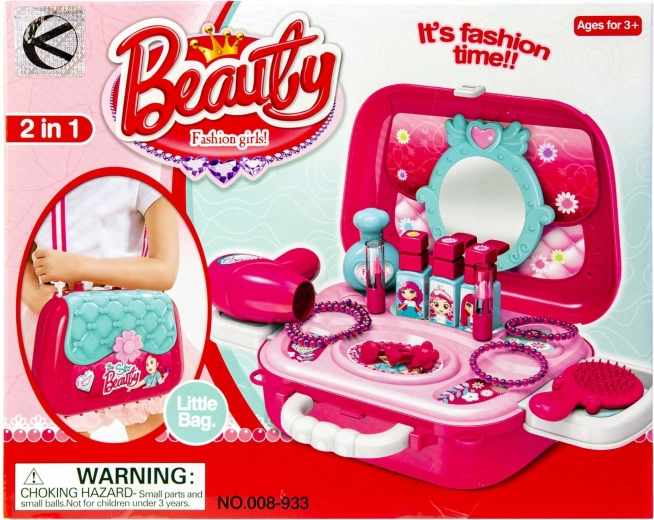 Vanity table – cosmetic set in a suitcase (20 pieces) - 1 piece