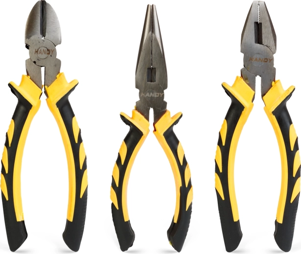 Carbon Steel Pliers Set, 3 pcs