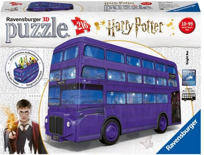 3D dėlionė Harry Potter Burtininkų autobusas (216 dalių)