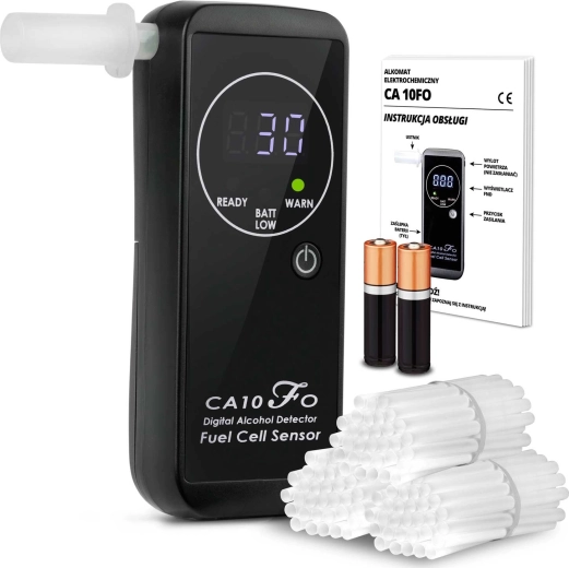Alcoscent CA-10FO elektrocheminis alkoholio testeris su antgaliais