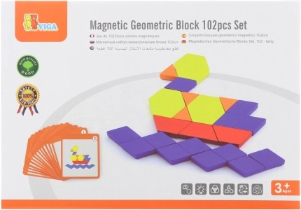 Magnetinė mozaika – geometriniai blokai