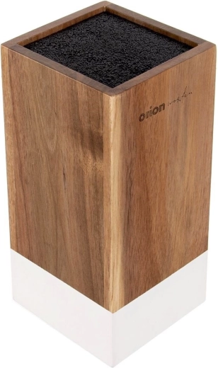 Elegantiška akacijos mediena su baltu elementu