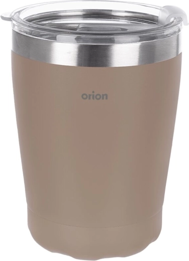 Orion termo kelioninis nerūdijančio plieno puodelis su dangteliu 0,41 l rudas