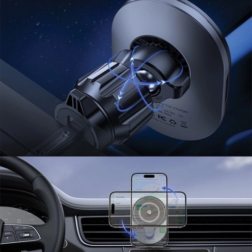360° swivel joint and sturdy clip