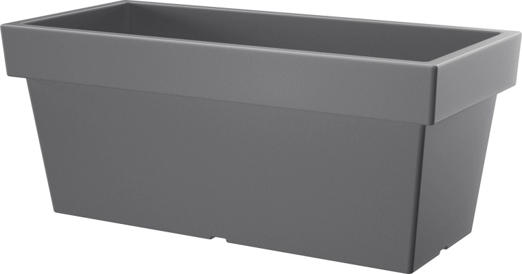 Garden plastic planter Lofly Case 99 cm – stone grey