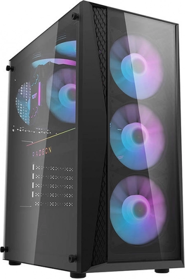 Darkflash DK352 Plus Computer Case with 4 Fans (Black)