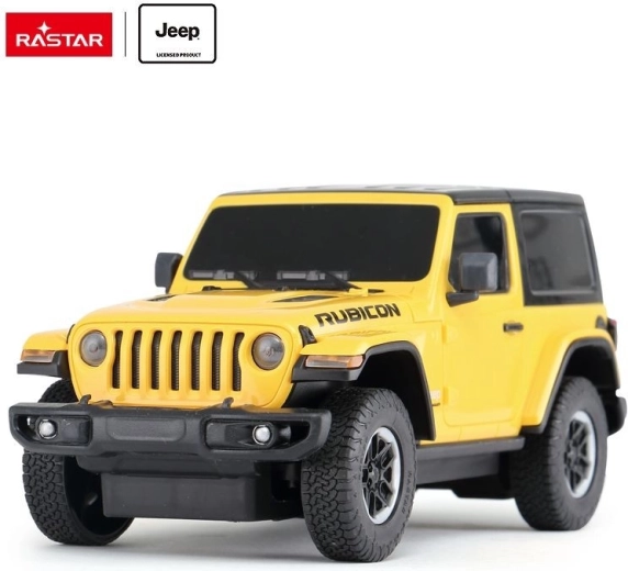 Rastar Jeep Wrangler JL RC remote-controlled car 1:24 yellow