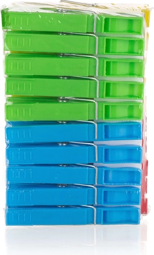 Plastikiniai skalbinių segtukai ECONOMY, spalvų miksas, 20 vnt.