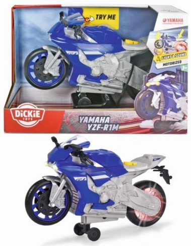 Žaislinis motociklas Yamaha R1 su šviesos efektais