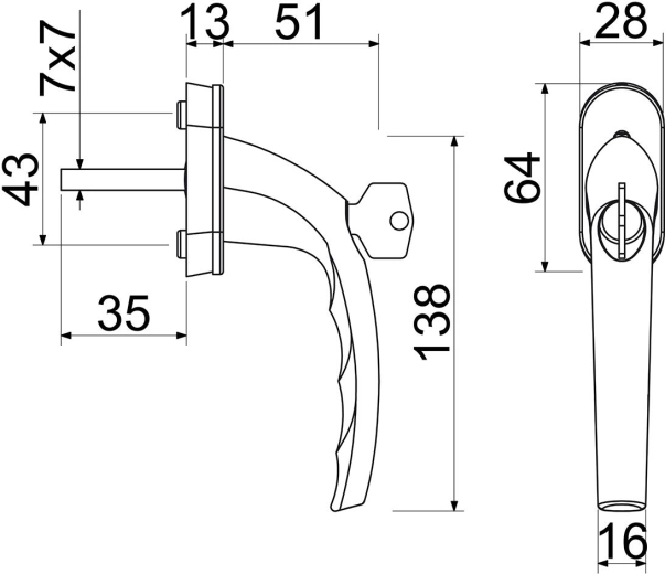 Precise 45° detents and clear dimensions