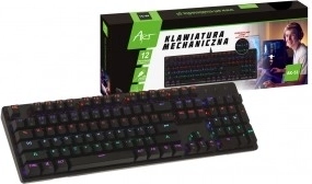 Mechanical gaming keyboard with USB backlighting