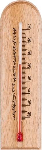 Indoor Wooden Thermometer 40 × 150 mm
