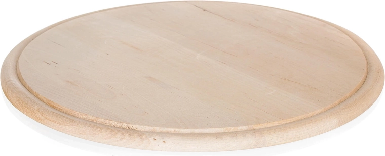 Apvali medinė pjaustymo lentelė 22 cm