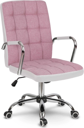 Benton office chair pink-white