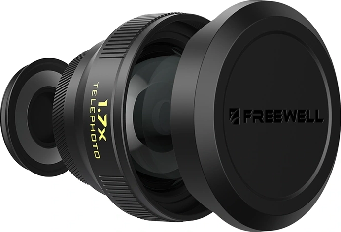 Freewell 1.7× telephoto lens for smartphone with 17 mm mount