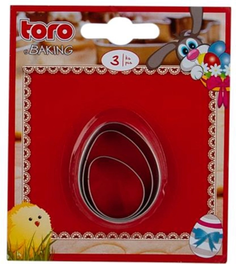 Set of Easter Cookie Cutters – Egg, 3 pcs