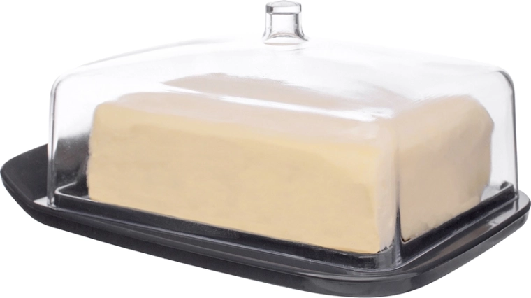 Practical tray with a rim for stable placement