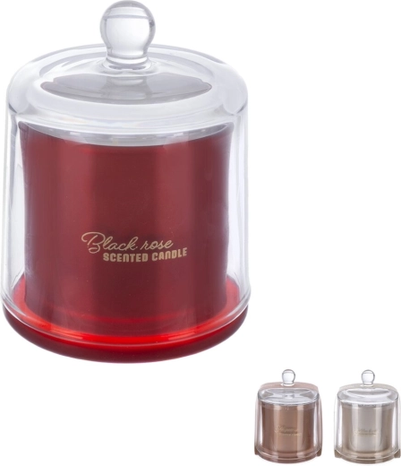 Scented candle in a glass jar with lid 240 g – assorted fragrances