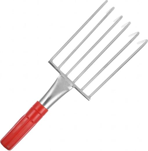 6 metal tines for fast loosening