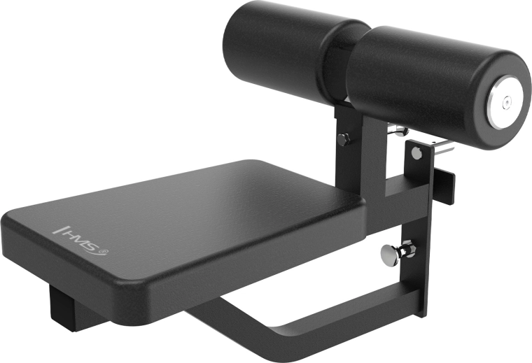HMS LTS25 add-on seat with thigh hold-down for a lat pulldown (high pulley)