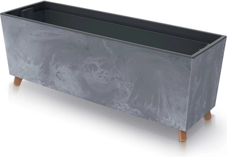 URBI CASE Planter Box, concrete effect 77 cm, marengo