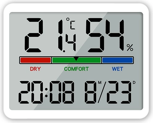 Namų meteostotelė Renew Force balta su termometru ir higrometru