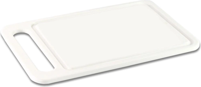 Serviravimo ir pjaustymo lentelė 24 × 15 cm – balta plastikinė