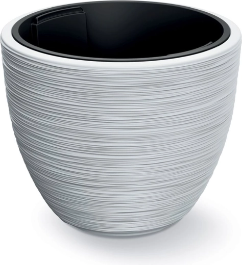 Flower Pot with Insert 39 cm White FURU